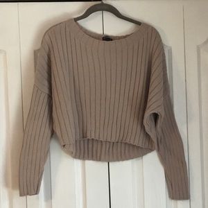 Beige oversized sweater